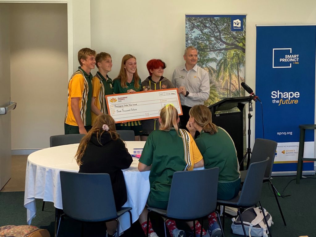 Townsville Big Ideas Challenge winner receive their prize